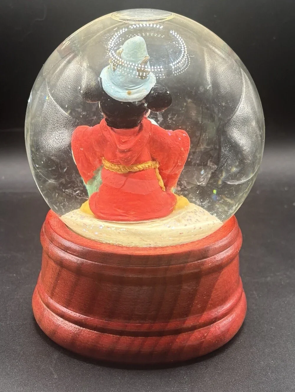 Disney Mickey Mouse Fantasia Sorcerers Apprentice Wizard Snowglobe 5-1/2